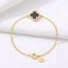 Gold narukvica Detelina Onyx Sparkle - Srebro 925