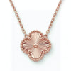 Rose Gold Ogrlica Detelina sa Teksturom - Srebro 925