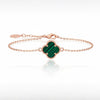 Zelena Detelina Narukvica Rose gold - Srebro 925
