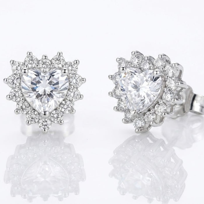 Srebrne Minđuše Srce Royalty Sparkle – Srebro 925