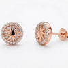 Srebrne minđuše Rose Gold Sunce – Srebro 925