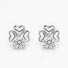 Srebrne minđuše Triple Heart Sparkle - Srebro 925