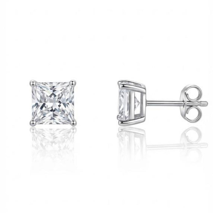 Medicinske Minđuše Kocka Veće - Srebro 925