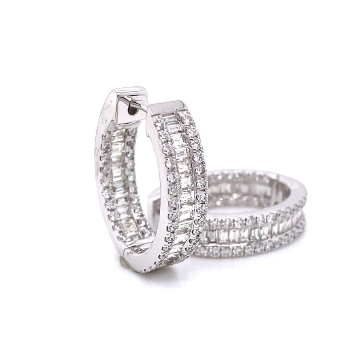 Minđuše Baguette Cirkoni - Srebro 925