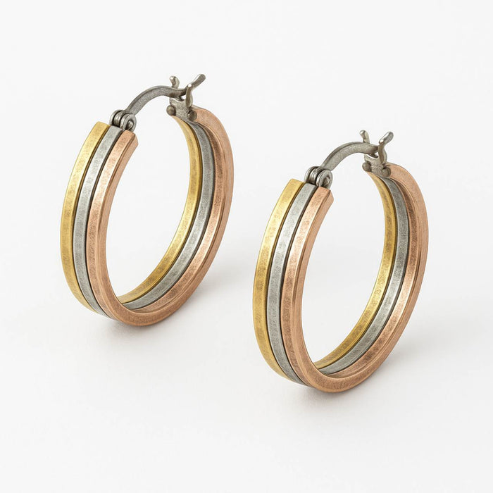 Minđuše Alke - Trobojni Dizajn