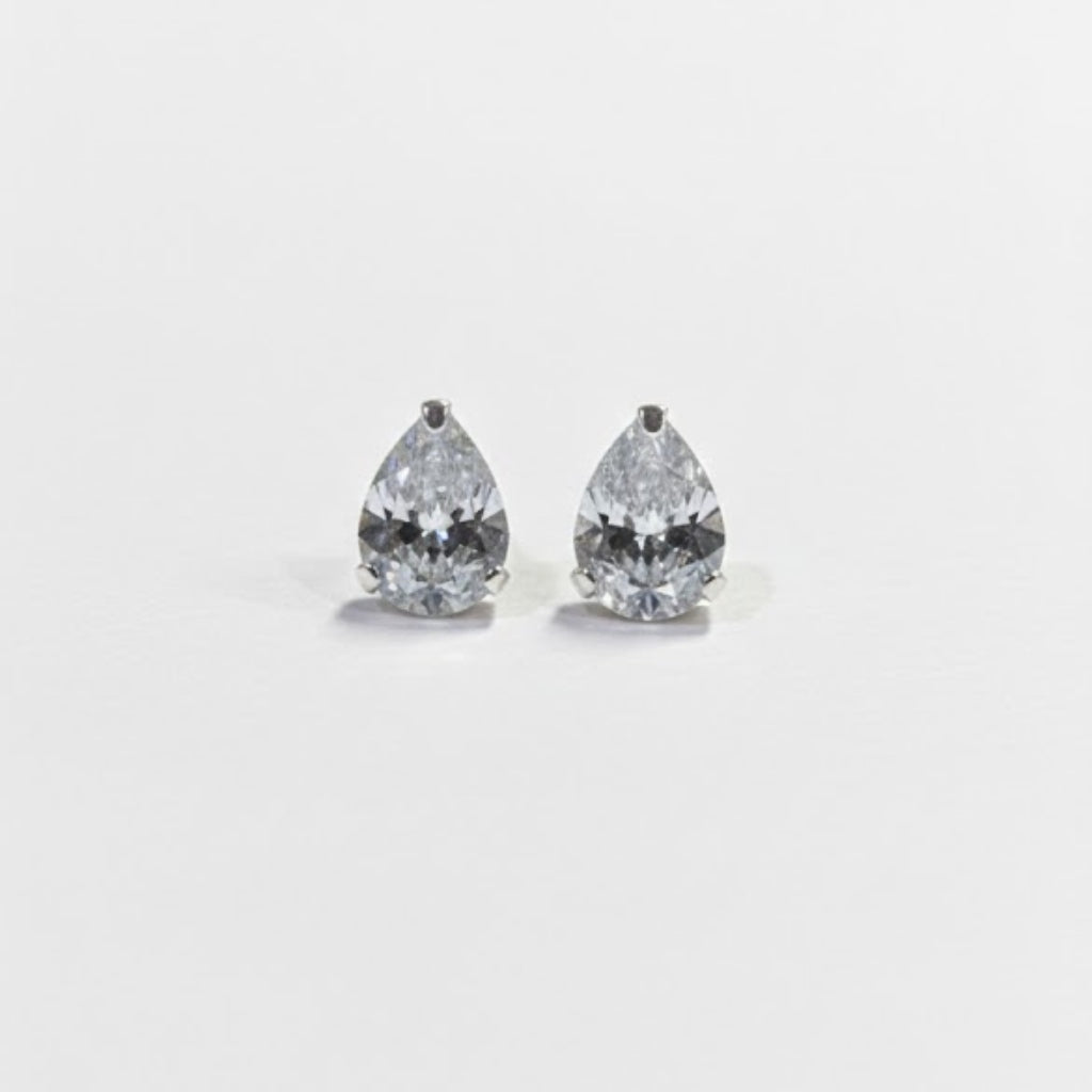 Srebrne Minđuše Pear Cut Sparkle – Srebro 925