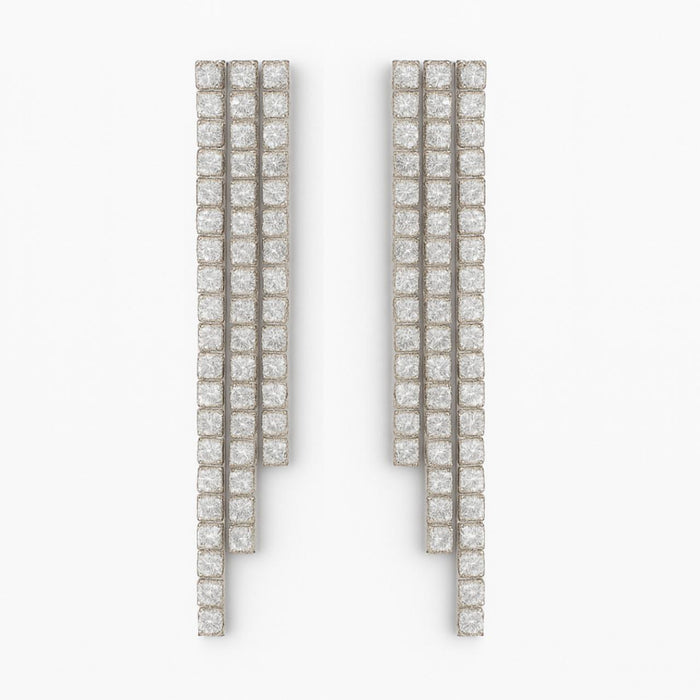 Viseće Minđuše sa 3 Reda Cirkona