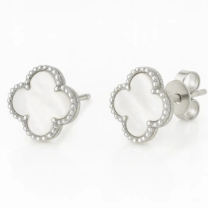 Van Cleef Minđuše Detelina Srebrne Bele