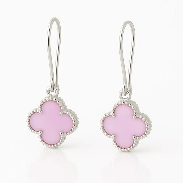 Van Cleef Minđuše Detelina Srebrne Roze Viseće