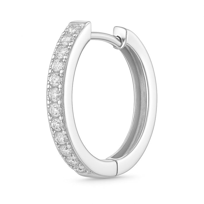 Minđuše Male Obruč sa Cirkonima - Srebro 925