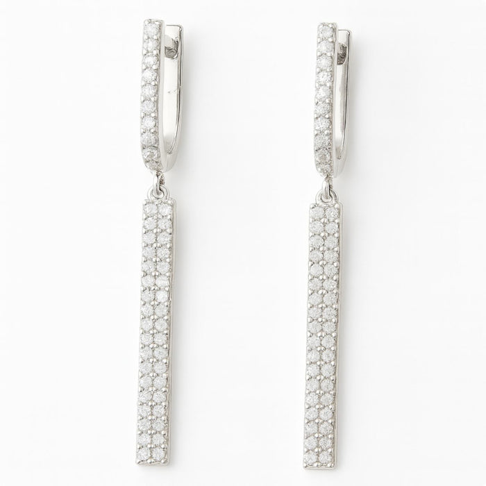 Viseće Minđuše Srebrne sa Cirkonima