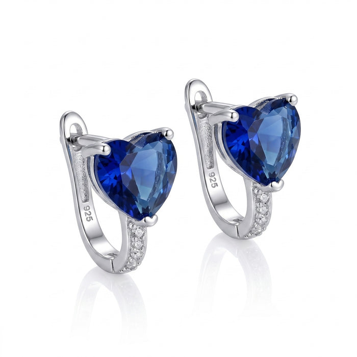 Minđuše Plavo Srce (Ocean Blue) - Srebro 925