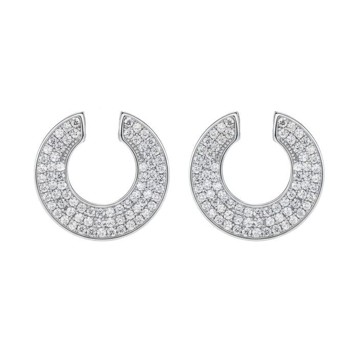 Minđuše Krug sa Cirkonima - Srebro 925