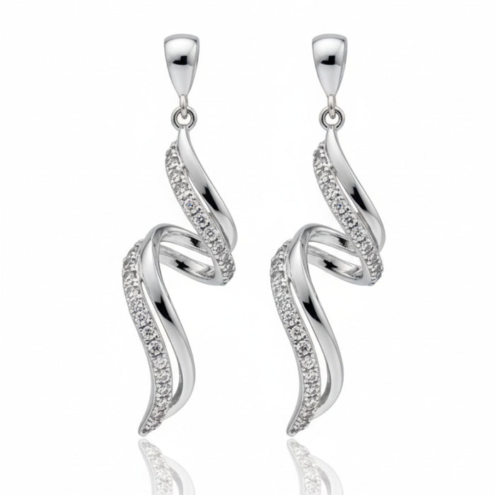 Srebrne Minđuše Spirala - Srebro 925