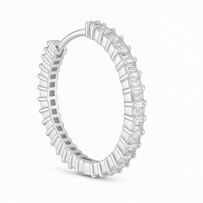 Minđuše Alke sa Baguette Cirkonima - Srebro 925