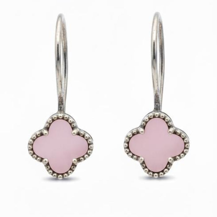 Minđuše Detelina Roze Viseće - Srebro 925
