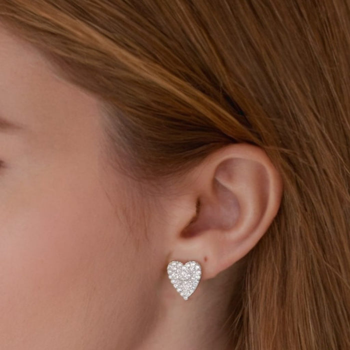 Minđuše Srce - Srebro 925