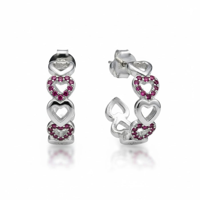 Srebrne Alke Srce - Srebro 925