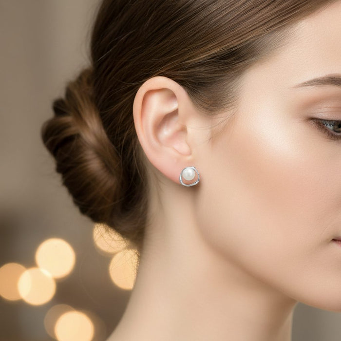 Biserne Minđuše - Srebro 925