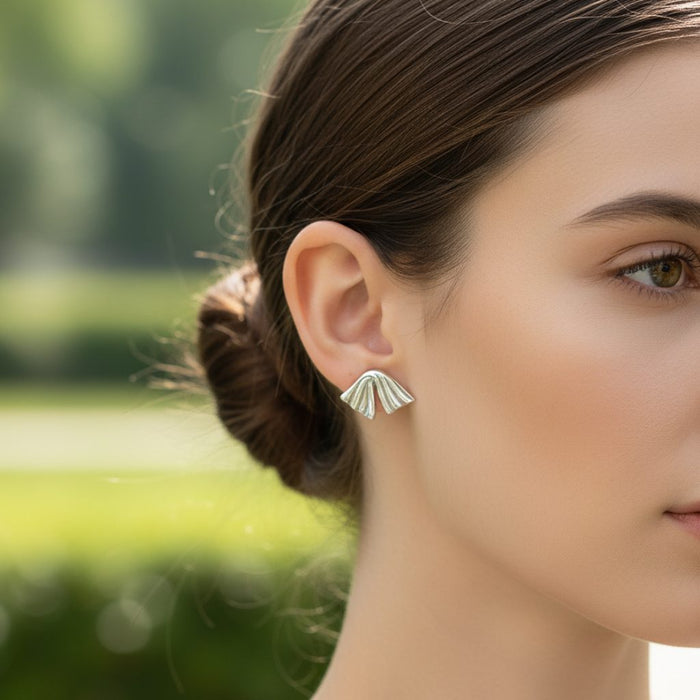 Minđuše Val Lepeza - Srebro 925