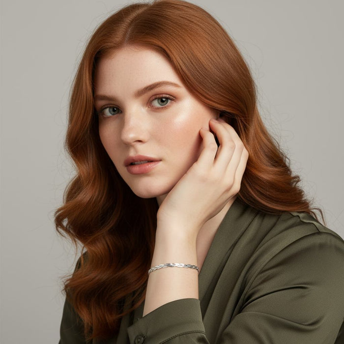 Narukvica Pletena - Srebro 925