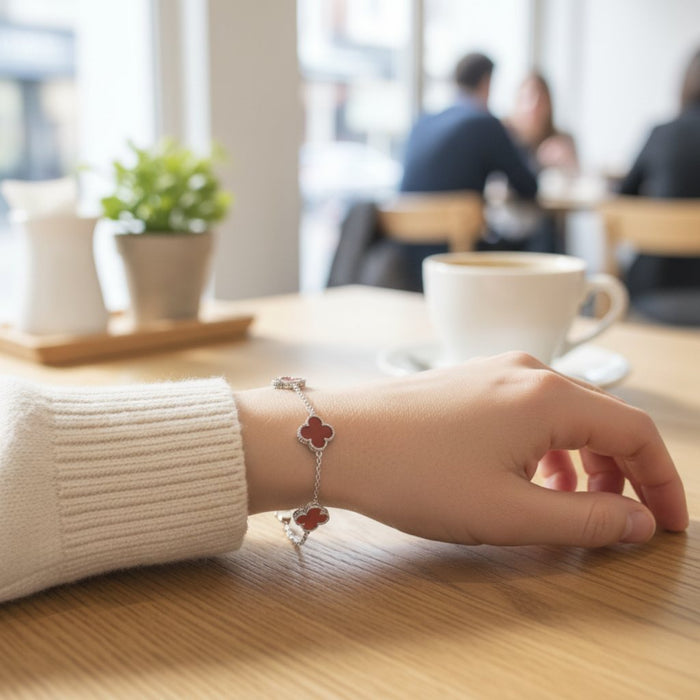 Narukvica Detelina Braon - Srebro 925