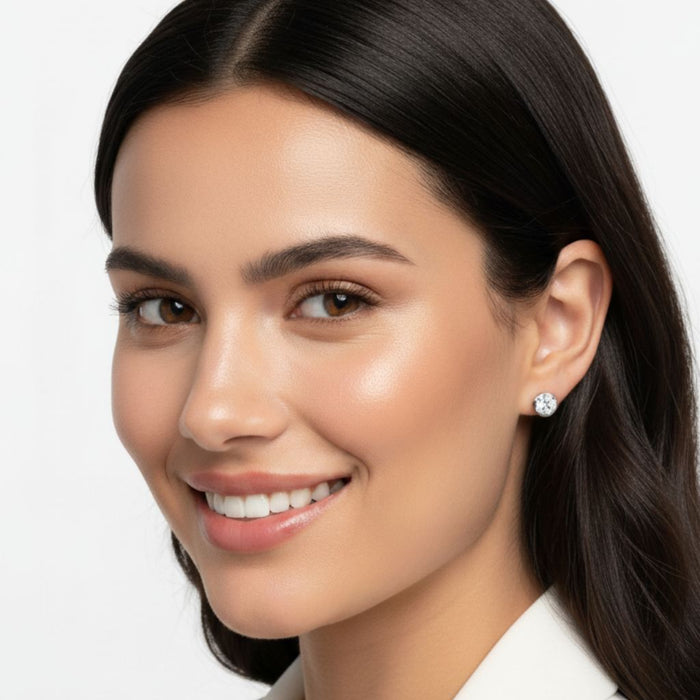 Medicinske Minđuše sa Cirkonom - Srebro 925