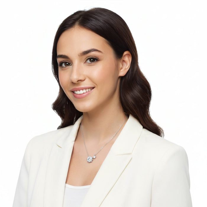 Ogrlica "Nebeski Par" sa Dva Kristala