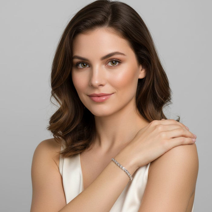 Tenis Narukvica sa cirkonima - Srebro 925