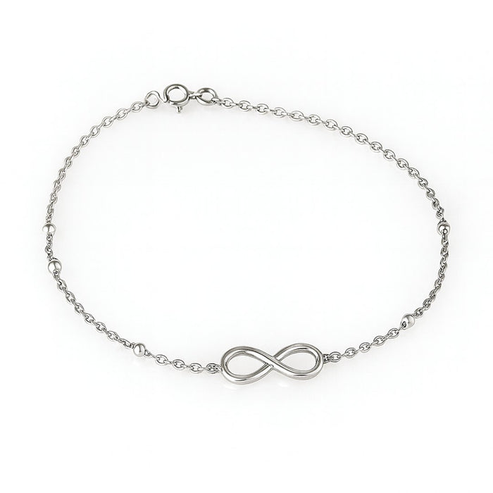 Narukvica Infinity Srebrna Beads