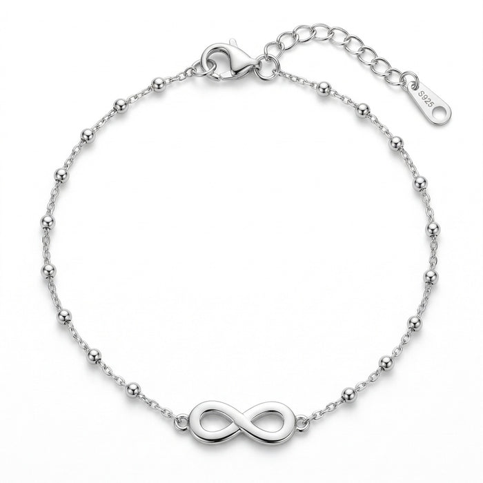 Srebrna narukvica Infinity Bead - Srebro 925