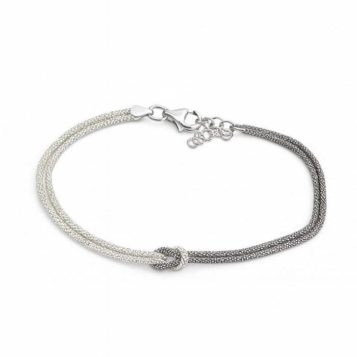 Narukvica Čvor - Dvobojno Srebro 925