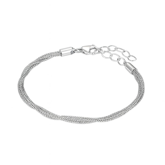 Narukvica Pletena Mreža - Srebro 925