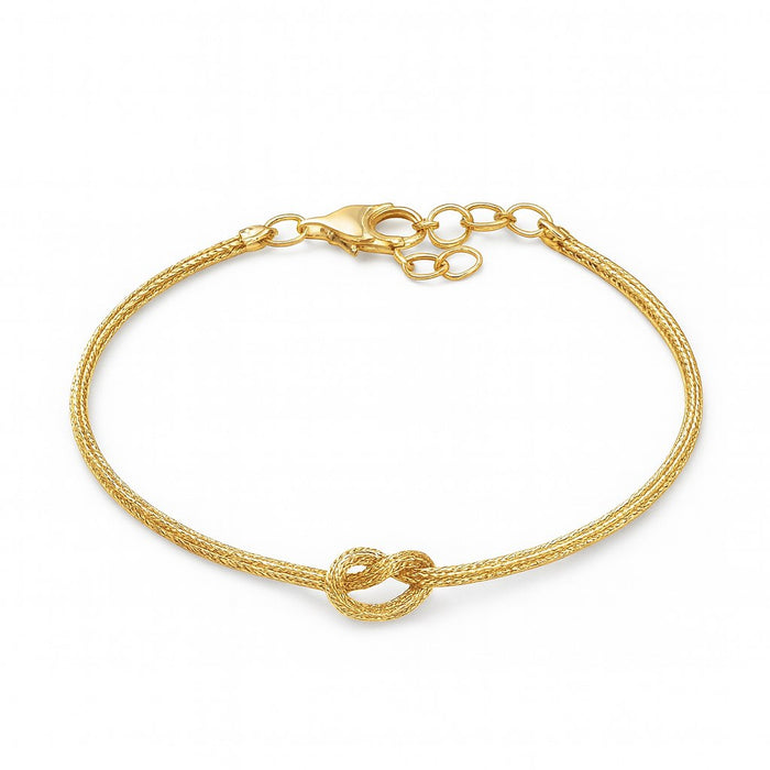 Narukvica Čvor - Pozlaćeno Srebro 925