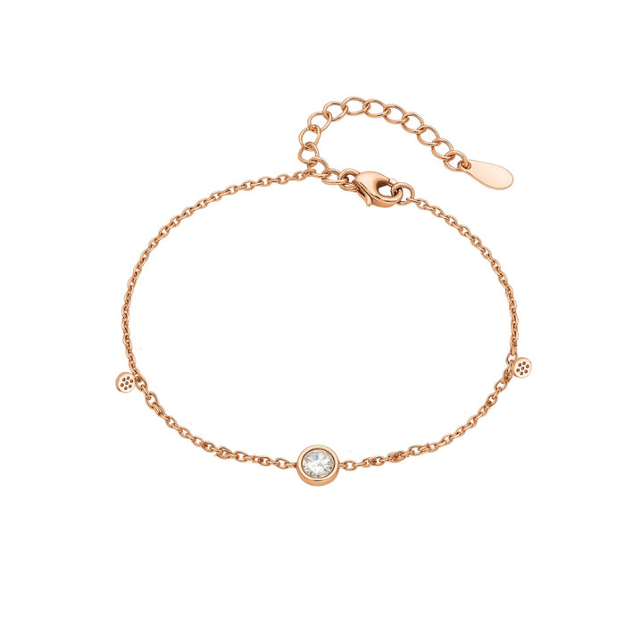 Rose Gold Narukvica Srebro 925 sa Cirkonom