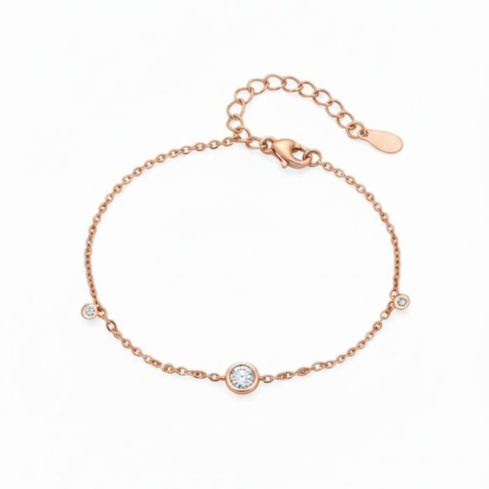 Rose Gold Narukvica Srebro 925 sa Cirkonom