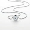 Srebrna Ogrlica Soliter Bezel - Srebro 925