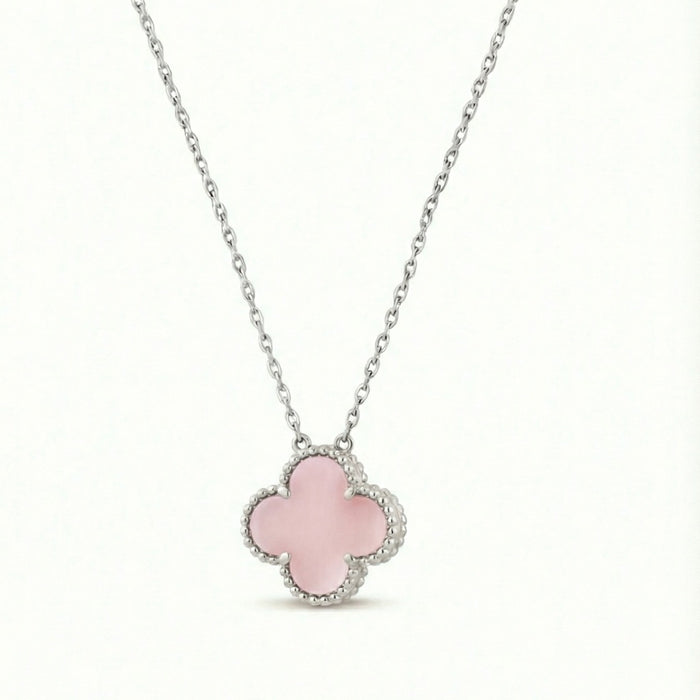 Ogrlica Detelina Roze Pink - Srebro 925