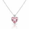 Srebrna Ogrlica Pink Heart Sparkle – Srebro 925