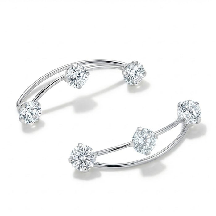 Minđuše Penjalice - Klasični Cirkoni - Srebro 925