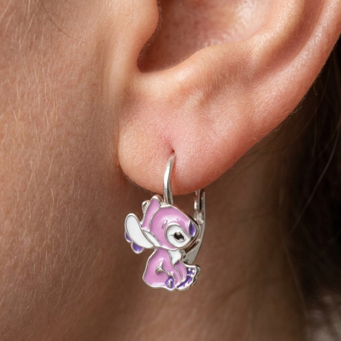 Dečije srebrne minđuše Pink Stitch (Angel) - Srebro 925