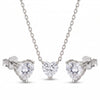 Set Diamond Heart (Ogrlica i minđuše) - Srebro 925