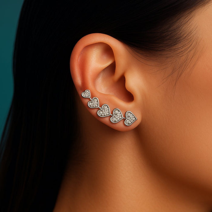 Minđuše Penjalice - Srca