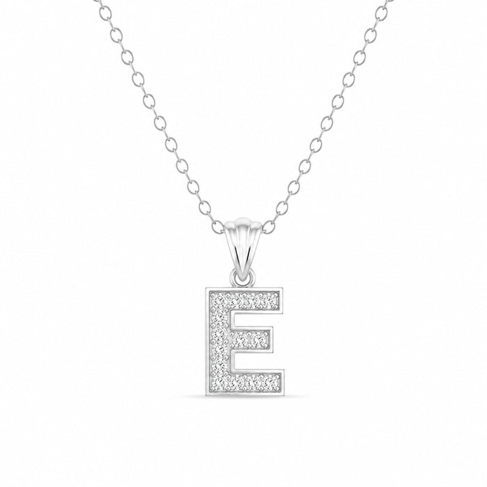 Ogrlica sa Slovom „E“ - Srebro 925