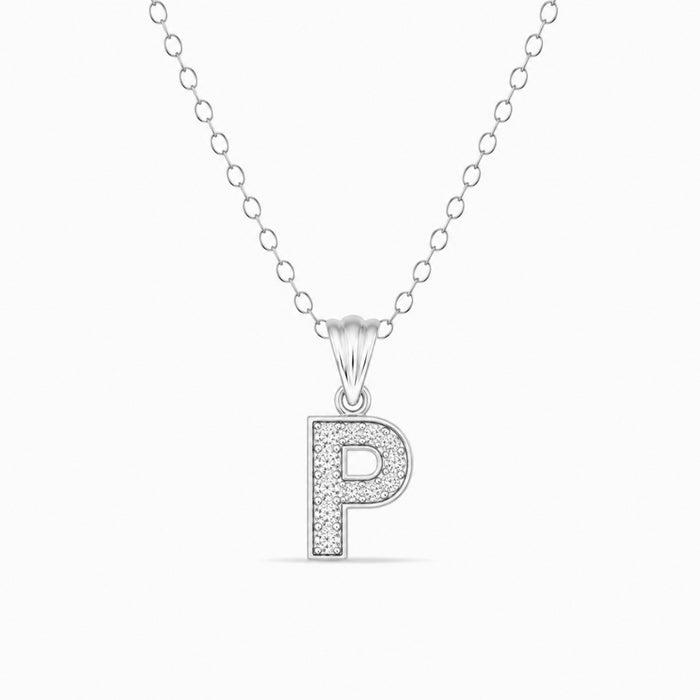 Ogrlica sa slovom "P" - Srebro 925
