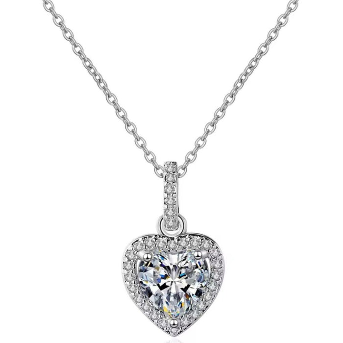 Srebrna ogrlica Crystal Heart - Srebro 925