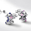 Srebrne minđuše Stitch Figura - Srebro 925
