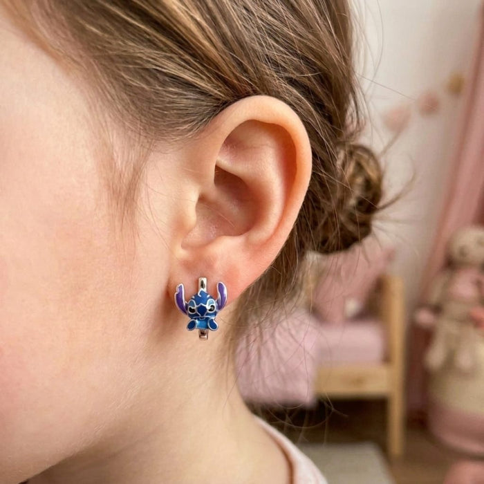 Minđuše Stitch Srebrne Alke - Srebro 925
