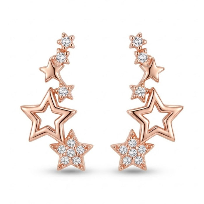 Rose Gold Penjalice Starry Night Climber - Srebro 925